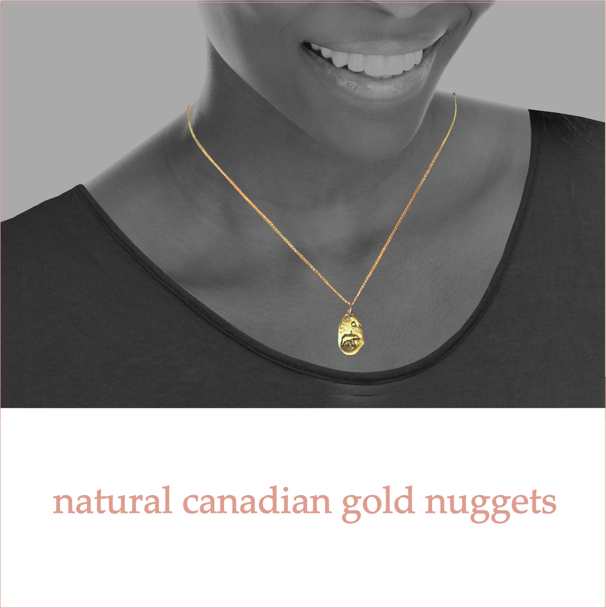 Natural gold nugget on sale jewelry