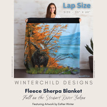 Fall on the Stewart River, YT Lap Blanket