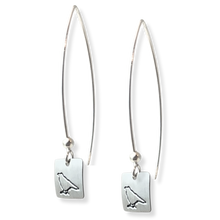 Silver Mini Square Earrings