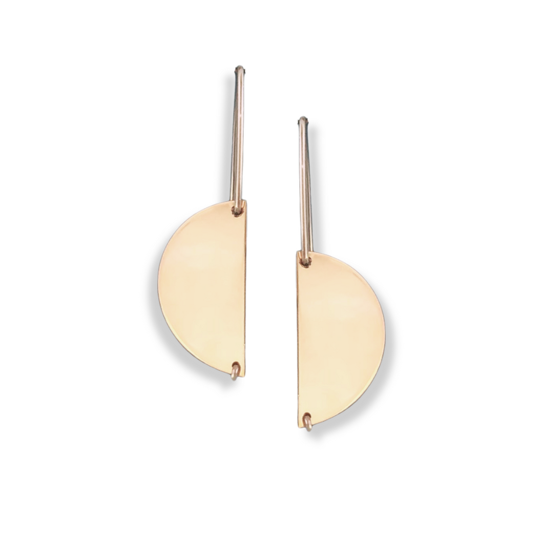 Sunrise Half Moon Earrings