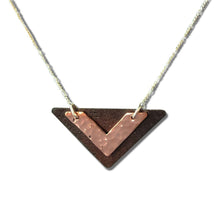 Antique Tin and Copper Cecile necklace.  
