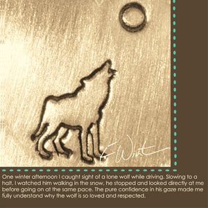 wolf howling symbol