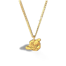 Canada Goose gold nugget pendant on 18" 10 karat gold chain.