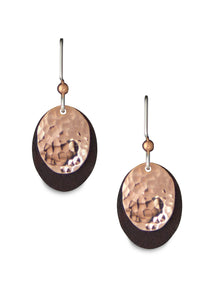 Antique Tin and Copper Veronica earrings. 