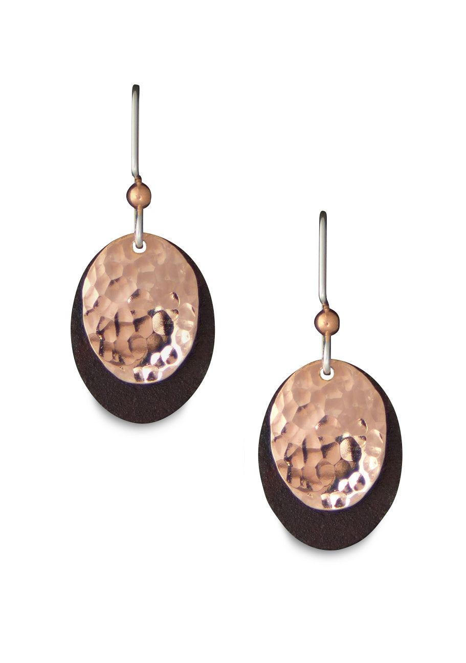 Antique Tin and Copper Veronica earrings. 